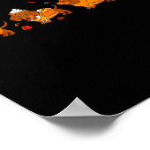 Cute Thanksgiving Dachshund Dogs Fall Gobble Prepp Poster (Ecke)