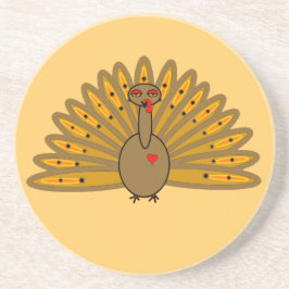 Cute Thanksgiving Friendsgiving Turkey Getränkeuntersetzer