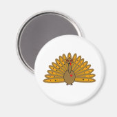 Cute Thanksgiving Friendsgiving Turkey Magnet (Vorderseite/Rückseite)