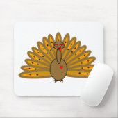 Cute Thanksgiving Friendsgiving Turkey Mousepad (Mit Mouse)