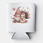 Cute Thanksgiving Gnome with Turkey Illustration C Dosenkühler (Vorderseite)