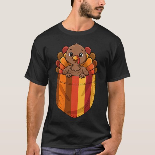 Cute Thanksgiving Turkey Cket Men Women Kids  T-Shirt (Vorderseite)