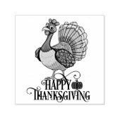 Cute Thanksgiving Turkey Permastempel (Design)