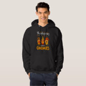 Cute Thanksgiving With My Gnomies Autumn Fall Gno Hoodie (Vorne ganz)