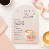 Cute The Perfect Blend Coffee Couples Shower Einladung
