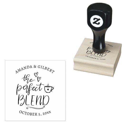Cute The Perfect Blend Handwritten Script   Gummistempel (Stempel)