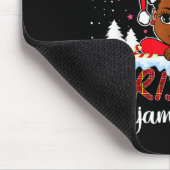 Cute This Is My Christmas Pajama Black African Ame Mousepad (Ecke)