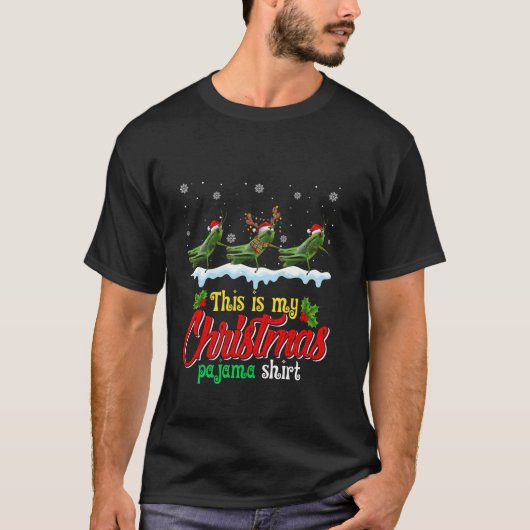 Cute This Is My Christmas Pajama Funny Santa Grass T-Shirt (Vorderseite)
