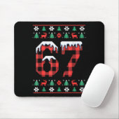 Cute This My Ugly 67 Christmas Sweater Meme Gen Al Mousepad (Mit Mouse)