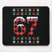 Cute This My Ugly 67 Christmas Sweater Meme Gen Al Mousepad (Vorne)