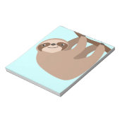 Cute Three Toed Sloth Notizblock (Rotiert)