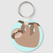 Cute Three Toed Sloth Schlüsselanhänger (Vorderseite)