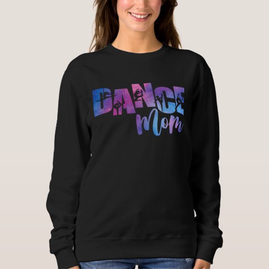 Cute Tie Dye Dance Mom Mother s Day Dancing Gymnas Sweatshirt (Vorderseite)