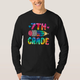 Cute Tie Dye  Seventh Grade Happy First Day Of Sch T-Shirt