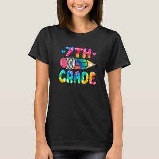 Cute Tie Dye  Seventh Grade Happy First Day Of Sch T-Shirt