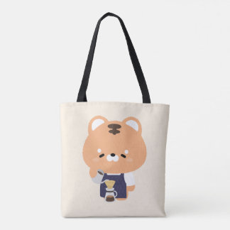 Cute Tiger Barista Tasche