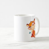 Cute Tiger Be Cool Cartoon Kaffeetasse (VorderseiteRechts)