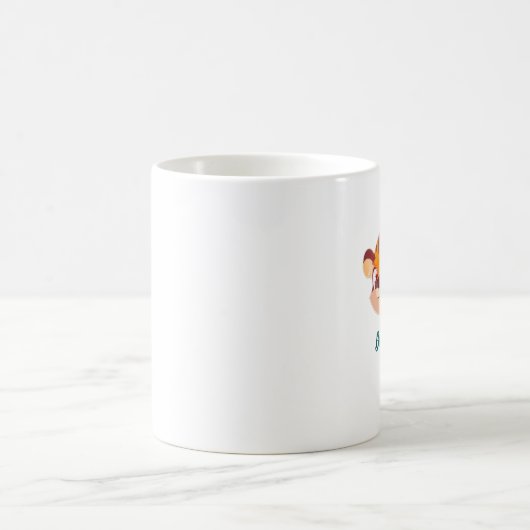 Cute Tiger Be Cool Cartoon Kaffeetasse (Mittel)