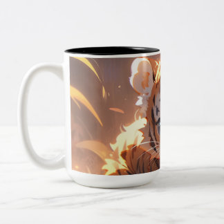 Cute Tiger Cub Zweifarbige Tasse