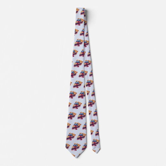 Cute tiled blueberry tie pattern  krawatte (Vorderseite)