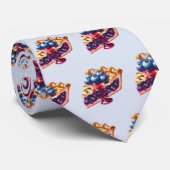 Cute tiled blueberry tie pattern  krawatte (Gerollt)