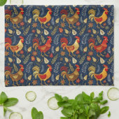 Cute tiled chickens pattern  geschirrtuch (Gefaltet)