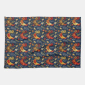 Cute tiled chickens pattern  geschirrtuch (Horizontal)