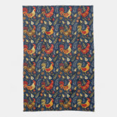 Cute tiled chickens pattern  geschirrtuch (Vertikal)