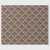 Cute tiled melting ice cream pattern  geschenkpapier (Flach)