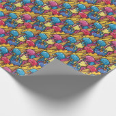 Cute tiled melting ice cream pattern  geschenkpapier (Ecke)