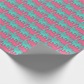 Cute tiled melting ice cream pattern  geschenkpapier (Ecke)