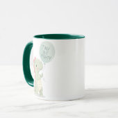 Cute "Tiny But Mighty" Dinosaur Tasse (Vorderseite Links)