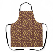 Cute tiny light brown flower pattern