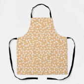 Cute tiny white flower pattern orange pattern schürze (Vorderseite)