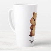 Cute tired capybara milchtasse (Linke Ecke)