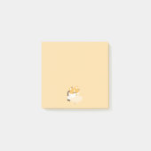Cute Tired Corgi Post-it Klebezettel (Vorderseite)