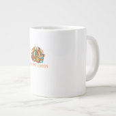 Cute Tis The Season Pumpkin Spice Latte Fall Footb Jumbo-Tasse (Vorderseite Rechts)