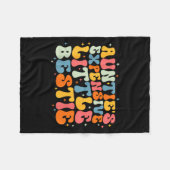 Cute Toddler Boy Girl Funny Aunties Expensive Litt Fleecedecke (Vorderseite (Horizontal))