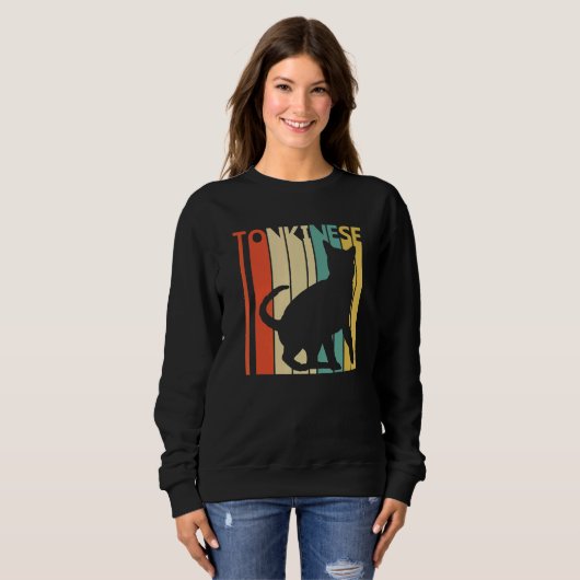 Cute Tonkinese Cat Sweatshirt (Vorne ganz)