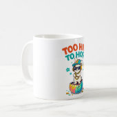 Cute Too Hip to Hop Bunny Artwork Kaffeetasse (Vorderseite Links)