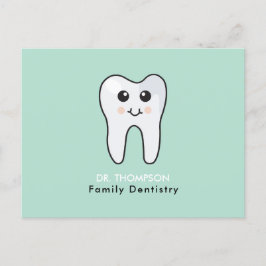 Cute Tooth Family Dentistry Business Feiertagspostkarte