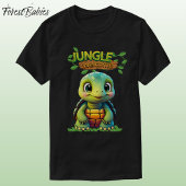Cute Tortoise Box Turtle Animal Character Black 🐢 T-Shirt