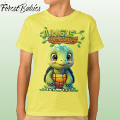 Cute Tortoise Box Turtle Animal Character Yellow🐢 T-Shirt