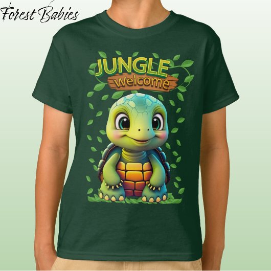 Cute Tortoise Unique Turtle Animal Cartoon Graphic T-Shirt