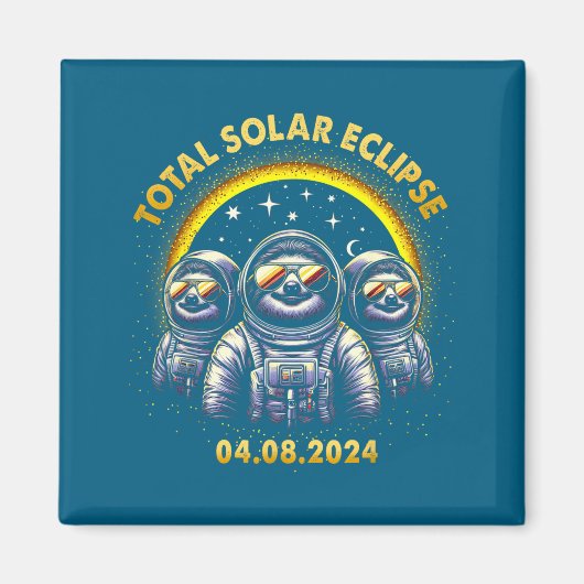 Cute Totale Sonnenfinsternis 04 08 Magnet (Vorne)
