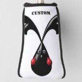 Cute Tough Bunny Boxer Rabbit Golf Headcover (Rotieren 90)