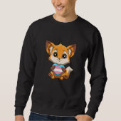 Cute Transgender Pride Fox Fox Hugging Transgender Sweatshirt (Vorderseite)