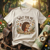 Cute Traveling Hedgehog with Little Legs T-Shirt
