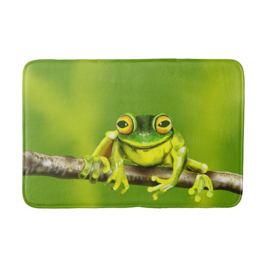 Cute Tree Frog Badematte (Vorderseite)