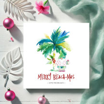 Cute Tropical Christmas Cards